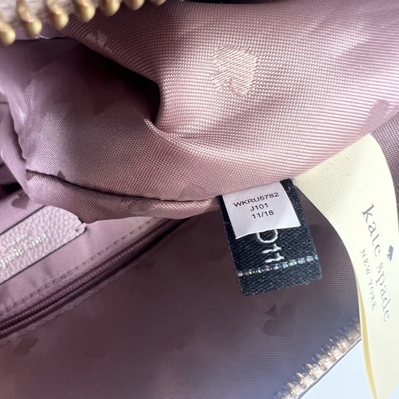 Kate Spade New York Larchmont Avenue Studded Mini Layla Satchel in Warm Beige - Picture 15 of 15